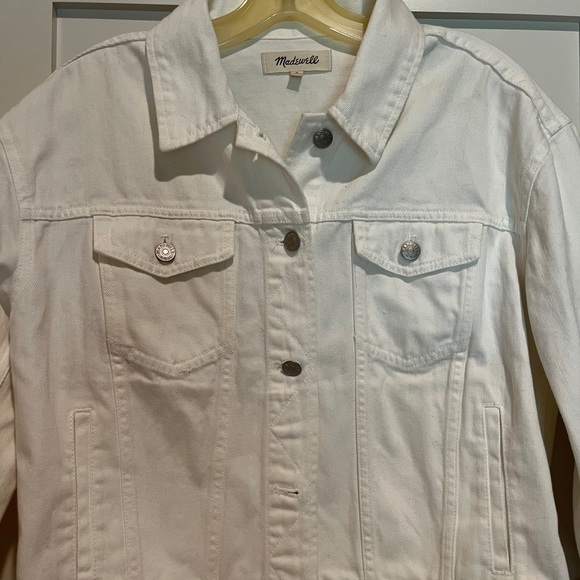 Madewell white jean jacket